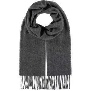 V. FRAAS Men's 100% Cashmere Solid Scarf‎ Grey NEW $168